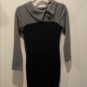 Black & grey dress